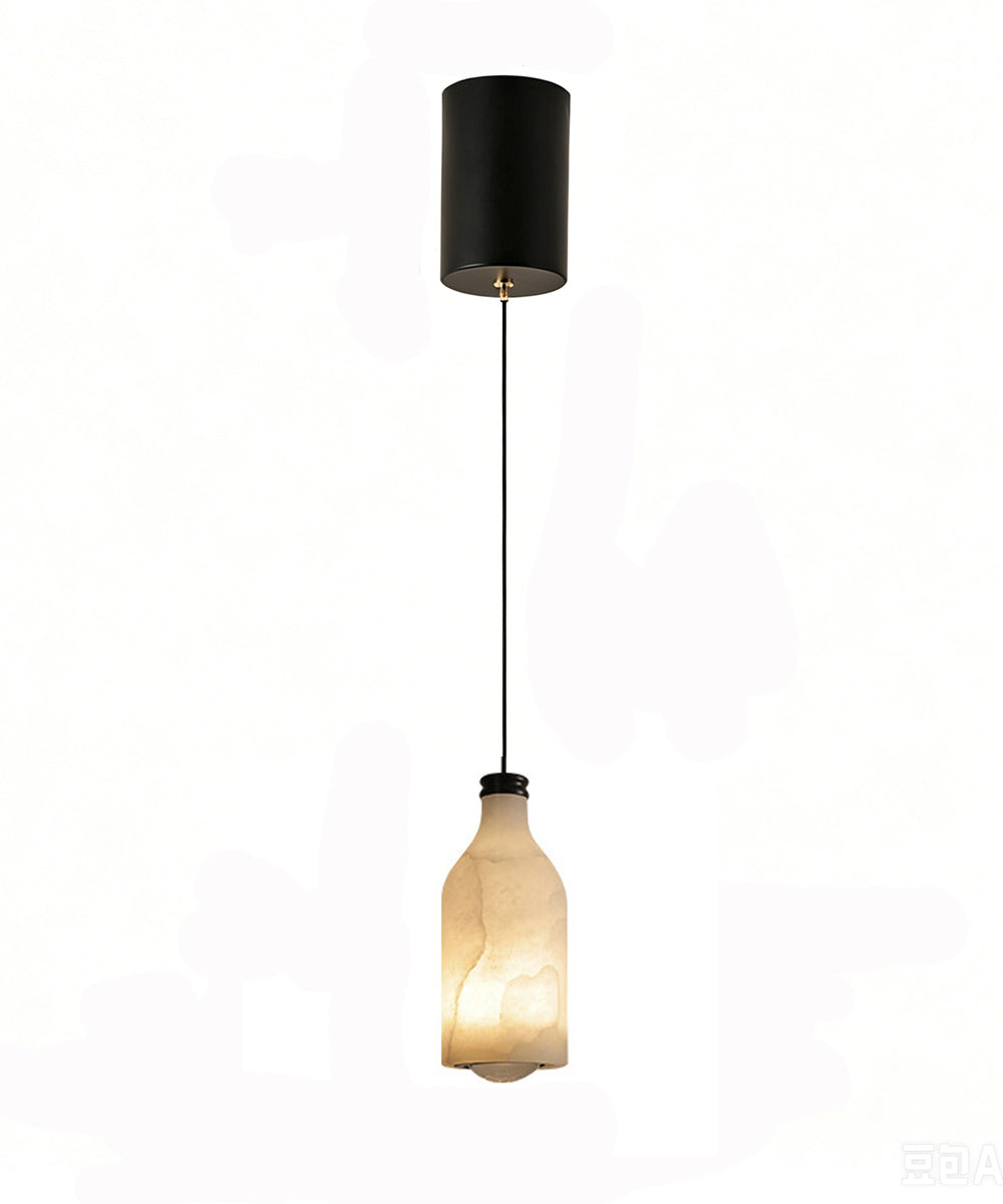 Adjustable Alabaster Marble Pendant Light – Soft Ambient Lamp