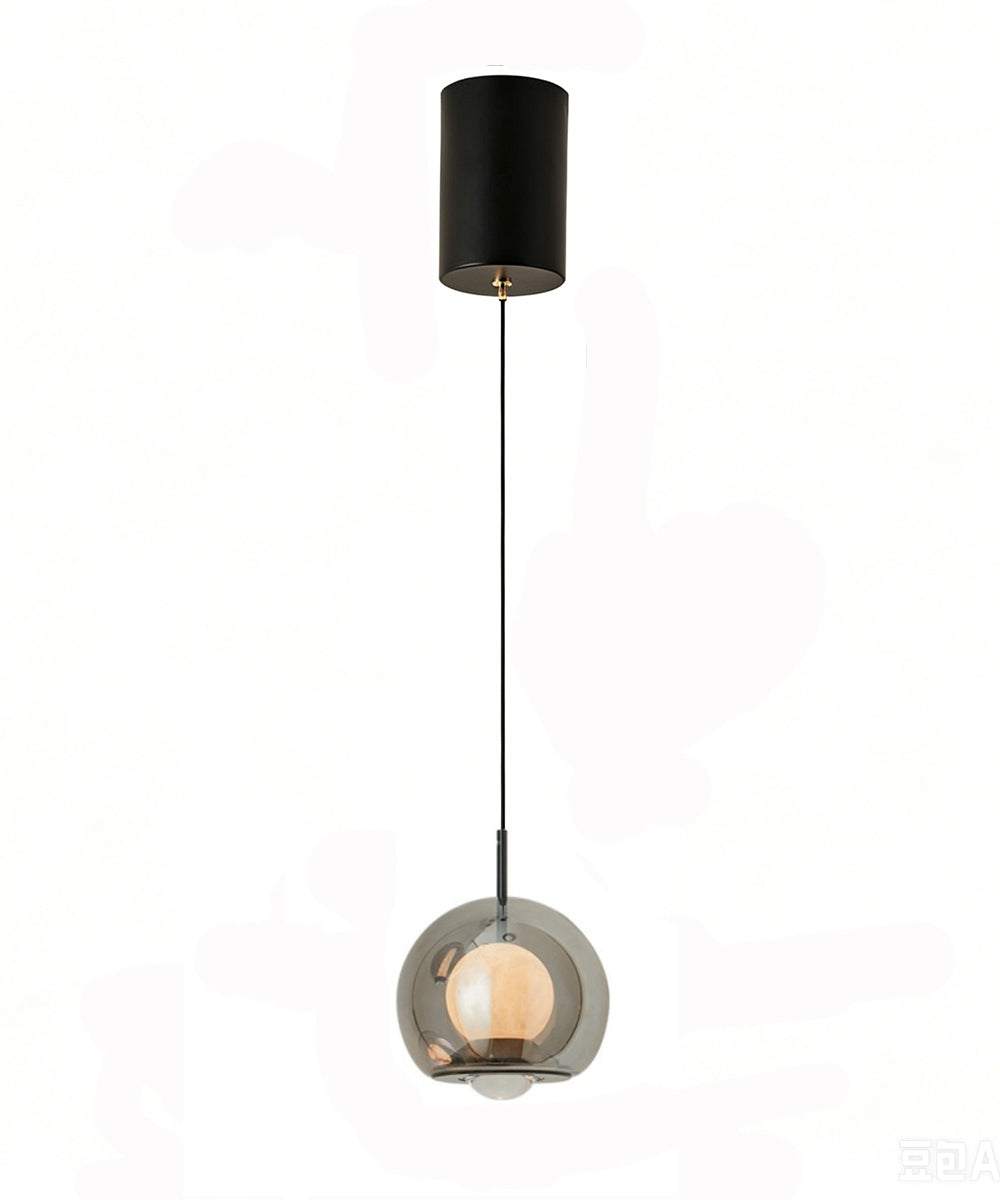 Luna Glass Stone Pendant Light – Modern Ambient LED Hanging Lamp