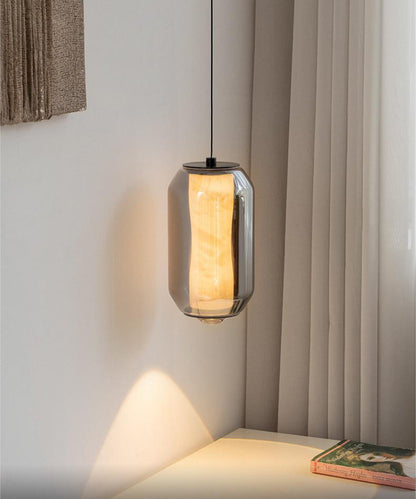 Crystal Core Glass Pendant Light – Modern Ambient Hanging Lamp