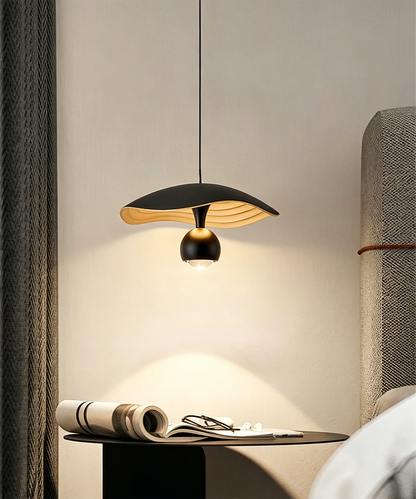 Alu Wave Modern LED Pendant Light – Sculptural Curved Aluminum Hanging Lamp