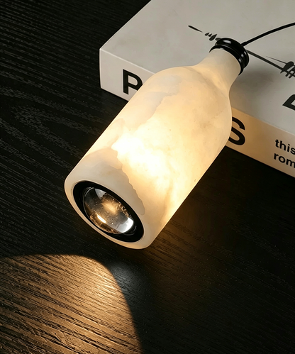 Adjustable Alabaster Marble Pendant Light – Soft Ambient Lamp