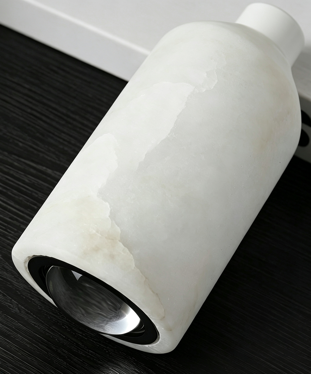Adjustable Alabaster Marble Pendant Light – Soft Ambient Lamp