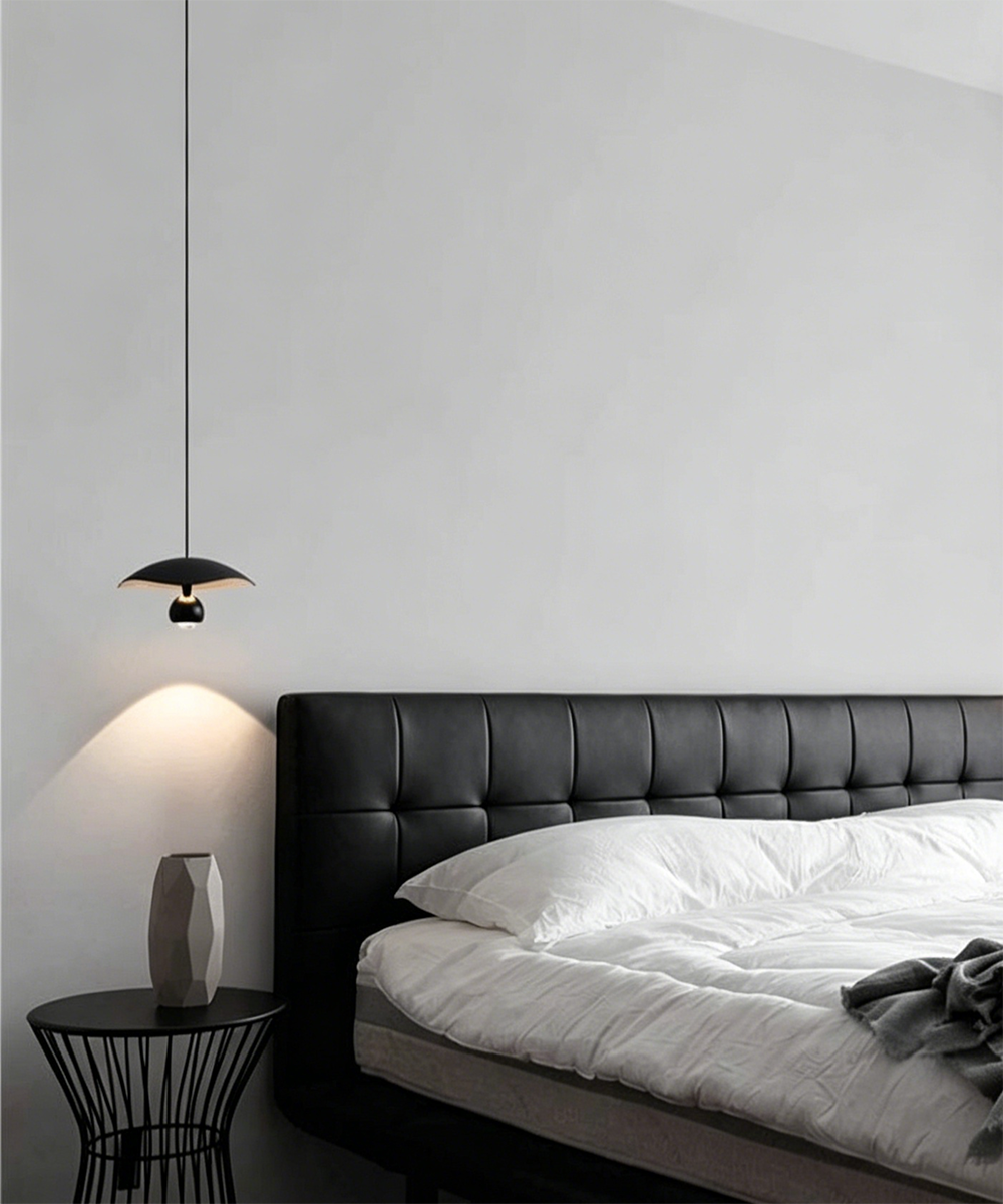 Alu Wave Modern LED Pendant Light – Sculptural Curved Aluminum Hanging Lamp