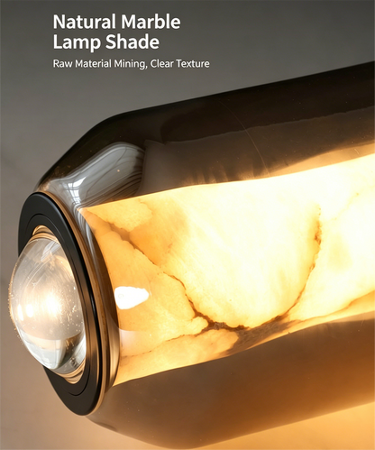 Crystal Core Glass Pendant Light – Modern Ambient Hanging Lamp