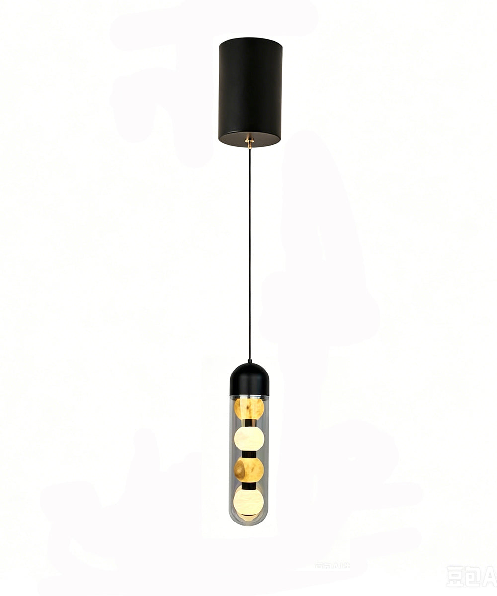 Aurora Capsule Pendant Light – Modern Sculptural Ambient Lamp
